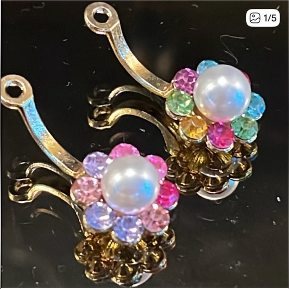 Jewelry - Flower Earring Jacket Cuffs